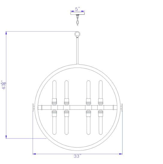 Burbank-Oak-Modern-Round-Chandelier-White-Stone-Decor-2