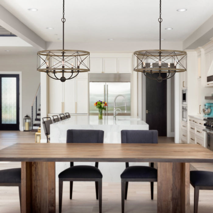 Dalton-Geometric-Farmhouse-5-Light-Chandelier-White-Stone-Decor-1