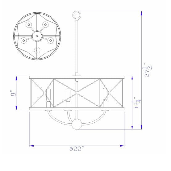 Dalton-Geometric-Farmhouse-5-Light-Chandelier-White-Stone-Decor-2
