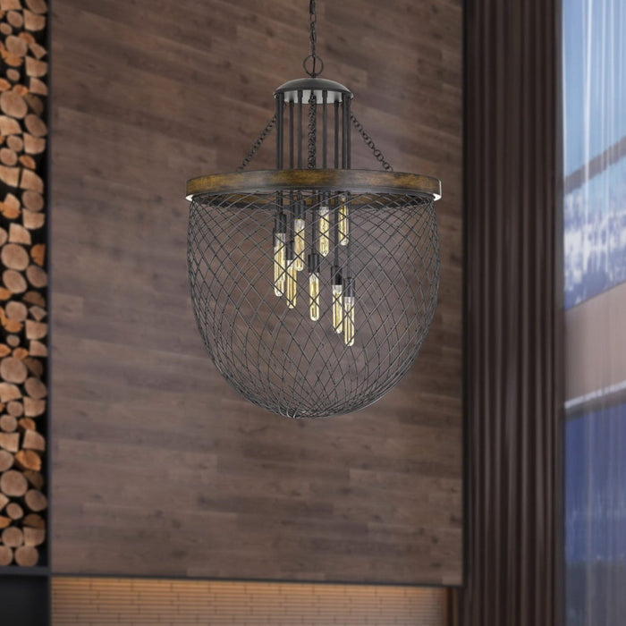 Dover-Wood-Geometric-Bronze-9-Light-Chandelier-White-Stone-Decor-1