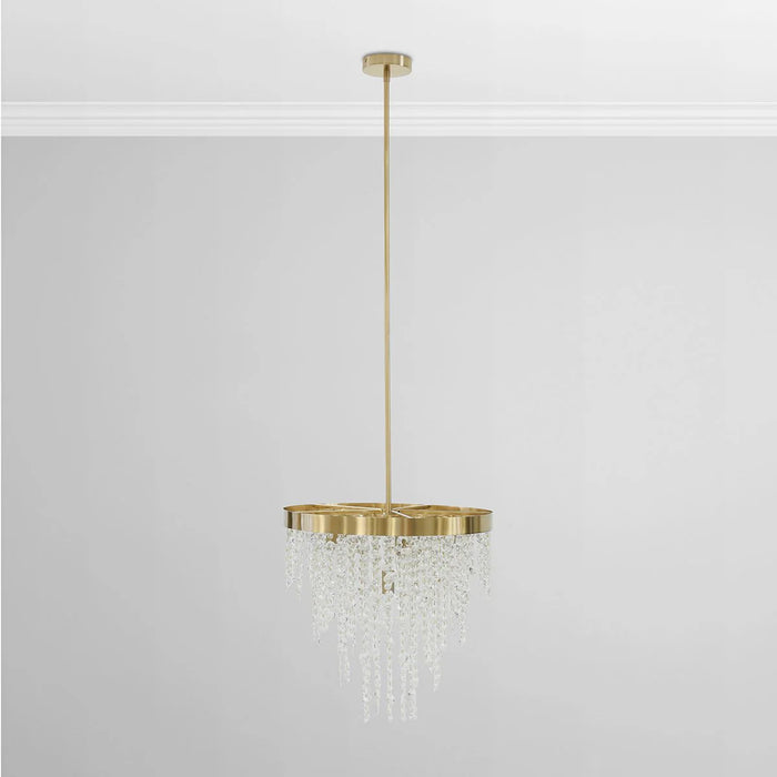 Durham-Industrial-Gold-Round-Crystal-Chandelier-White-Stone-Decor-3