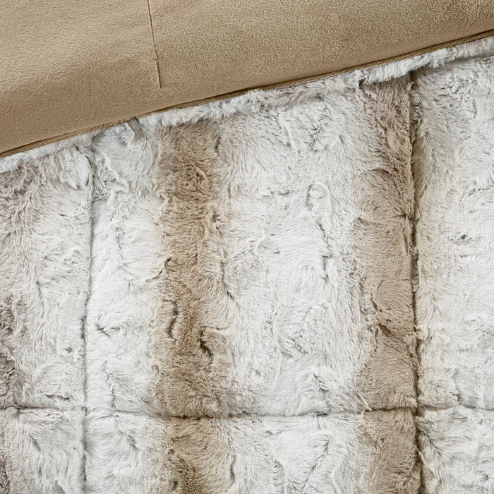 Ella-Sand-Stone-Faux-Fur-Luxury-Comforter-Set-White-Stone-Decor-2