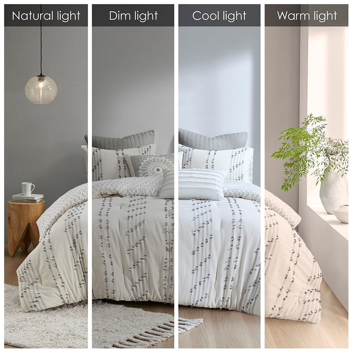 Maison-Ivory-Textured-Farmhouse-Comforter-Set-White-Stone-Decor-4