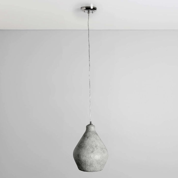 Modern-Brush-Concrete-Grey-Farmhouse-Pendant-White-Stone-Decor-2