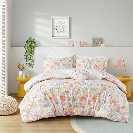 Naples-Colorful-Flower-Garden-Comforter-Set-White-Stone-Decor-10