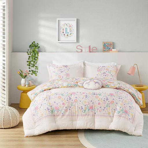 Naples-Colorful-Flower-Garden-Comforter-Set-White-Stone-Decor-1