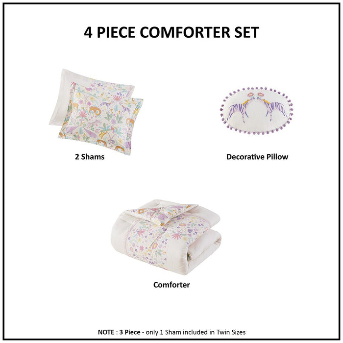 Naples-Colorful-Flower-Garden-Comforter-Set-White-Stone-Decor-8