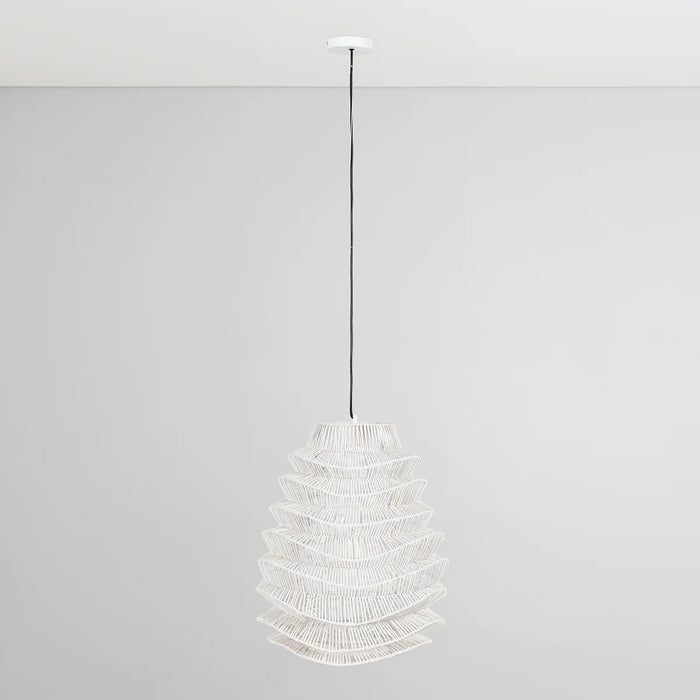 Newcastle-White-Farmhouse-Modern-19-Pendant-White-Stone-Decor-4