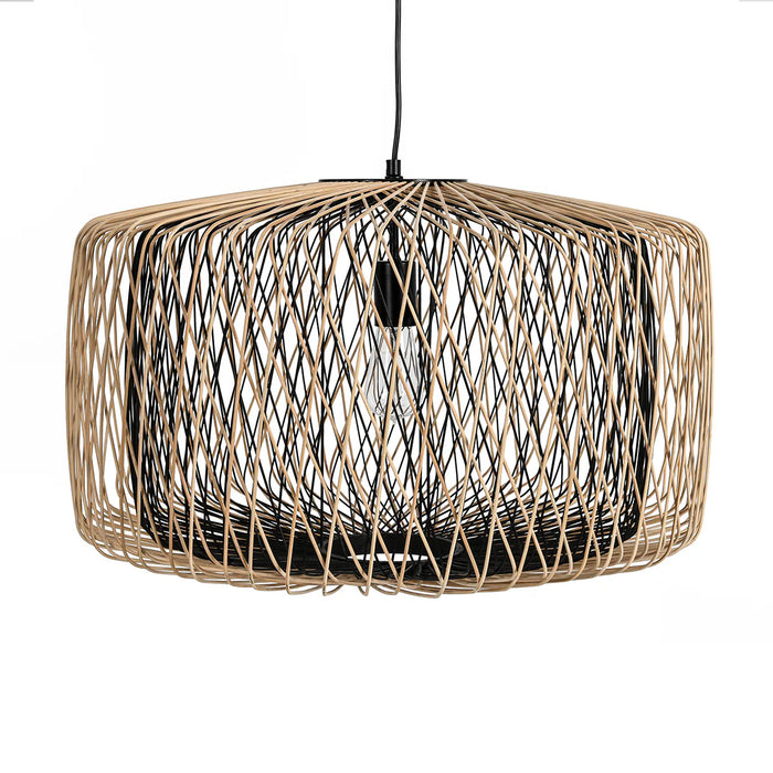 Overland-Rattan-Geometric-Black-Farmhouse-Pendant-White-Stone-Decor-3