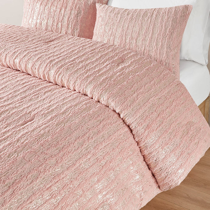 Pink-Missie-Metallic-Luxury-Comforter-Set-White-Stone-Decor-3