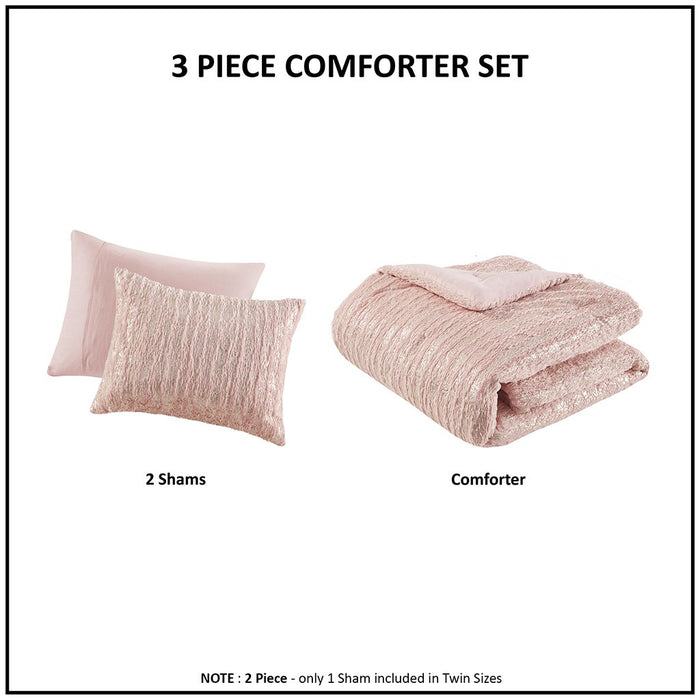 Pink-Missie-Metallic-Luxury-Comforter-Set-White-Stone-Decor-7