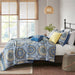 Reversible-Blue-Boho-Medallion-6-Piece-Quilt-Set-White-Stone-Decor-1