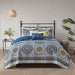 Reversible-Blue-Boho-Medallion-6-Piece-Quilt-Set-White-Stone-Decor