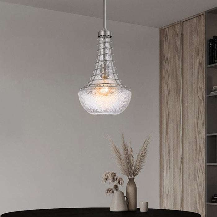 Rosewell-Brushed-Steel-Vintage-Industrial-Pendant-White-Stone-Decor-2