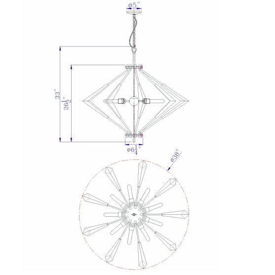 Savannah-Diamond-Antique-Brass-Modern-Chandelier-White-Stone-Decor-3