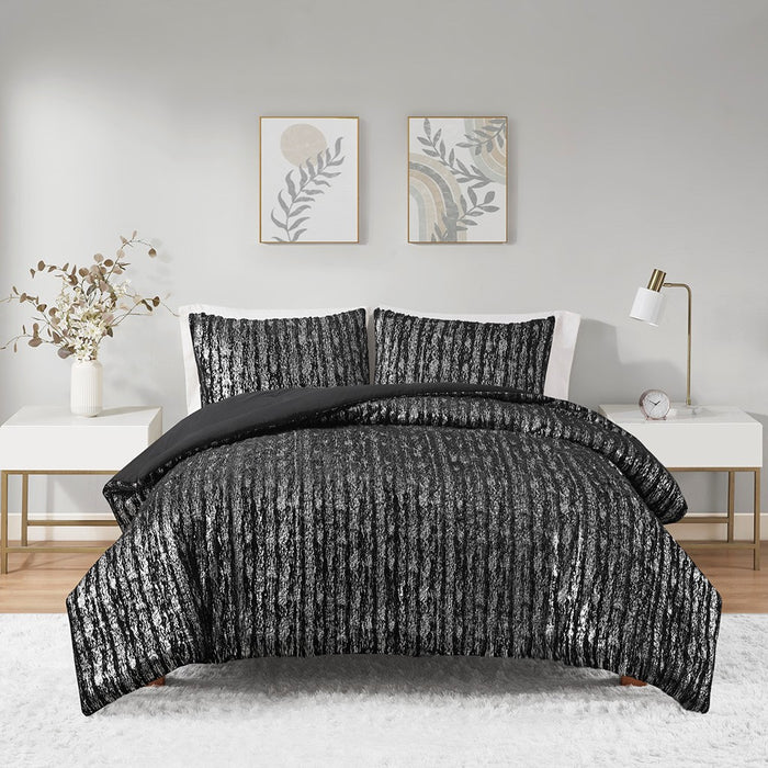 Silver-Missie-Metallic-Luxury-Comforter-Set-White-Stone-Decor